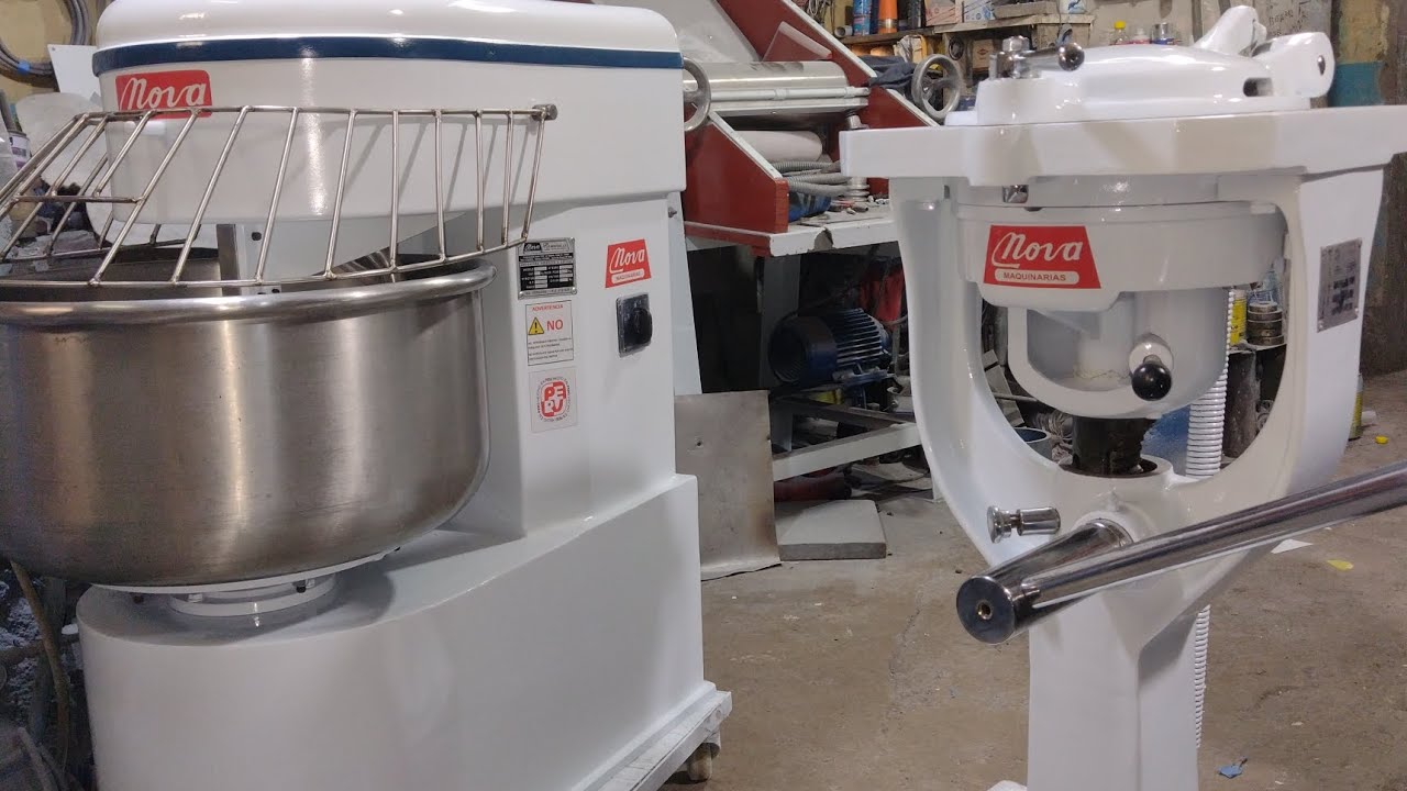 amasadora mezcladora y DIVISORA cortadora restauración completa, bakery machine repair