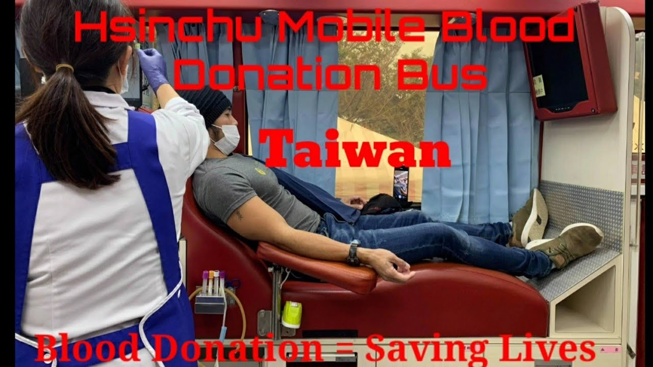 Hsinchu Mobile Blood Donation Bus |My First Time to Donate Blood at Taiwan
