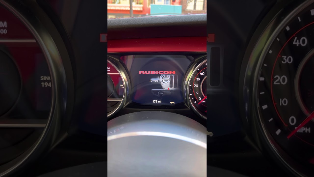 Jeep Rubicon Instrument Panel￼
