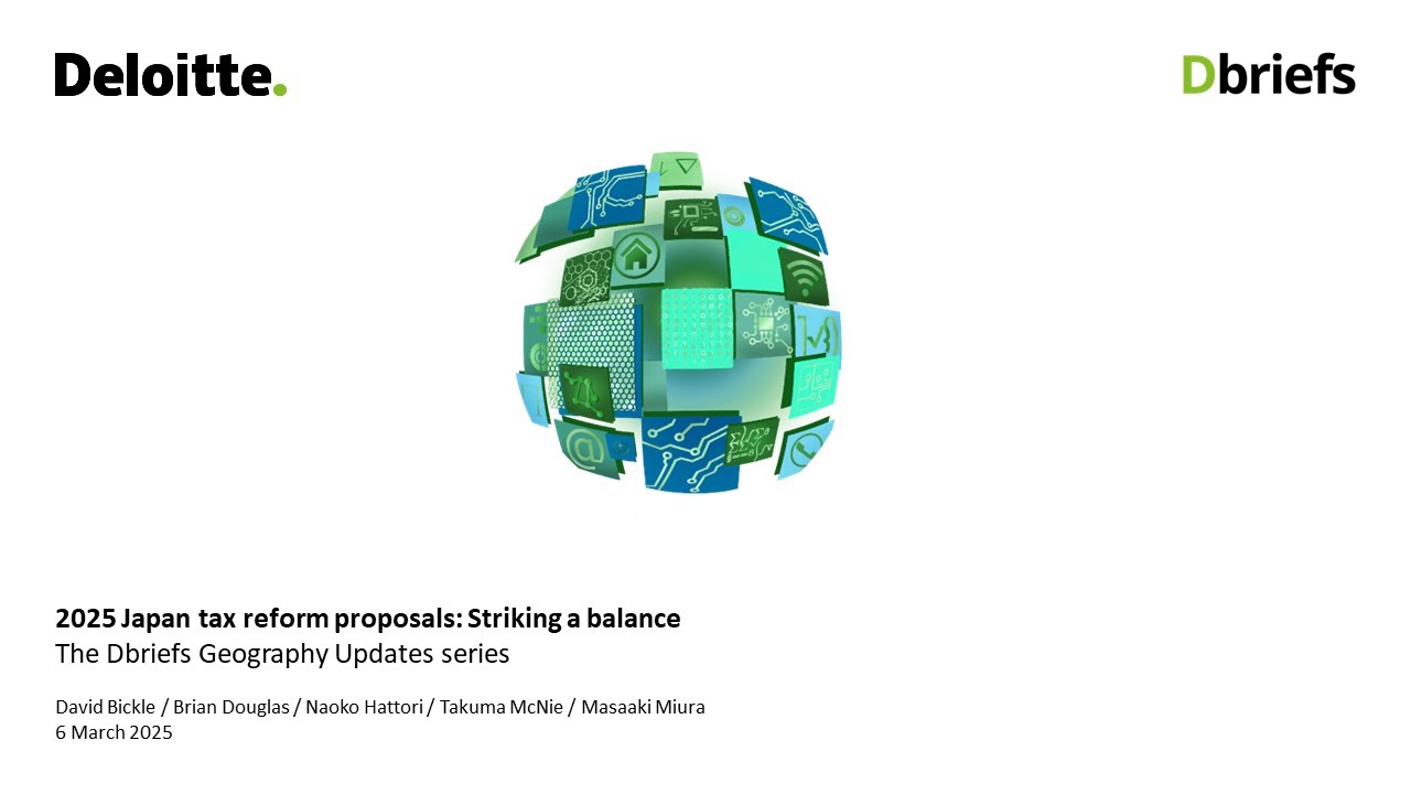 2025 Japan Tax Reform Proposals: Striking a balance