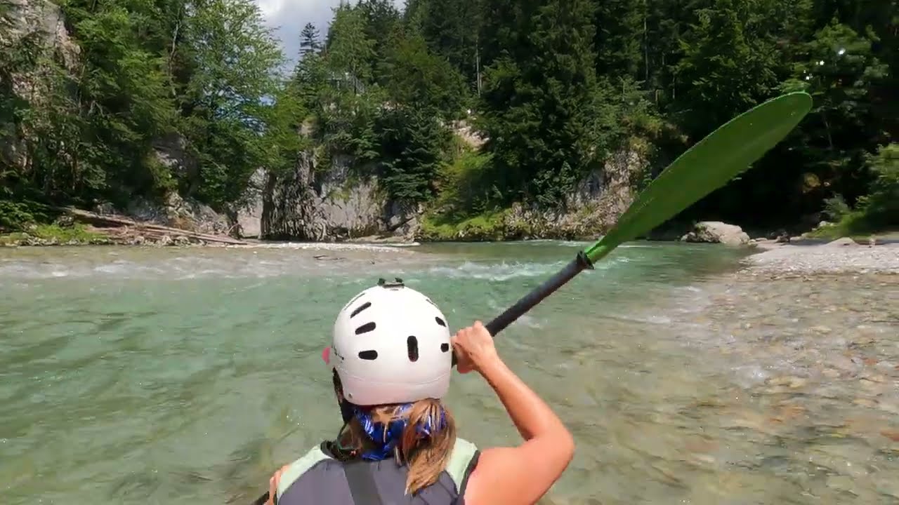 Kajaktour auf der Tiroler Ache von Kössen bis Marquartstein