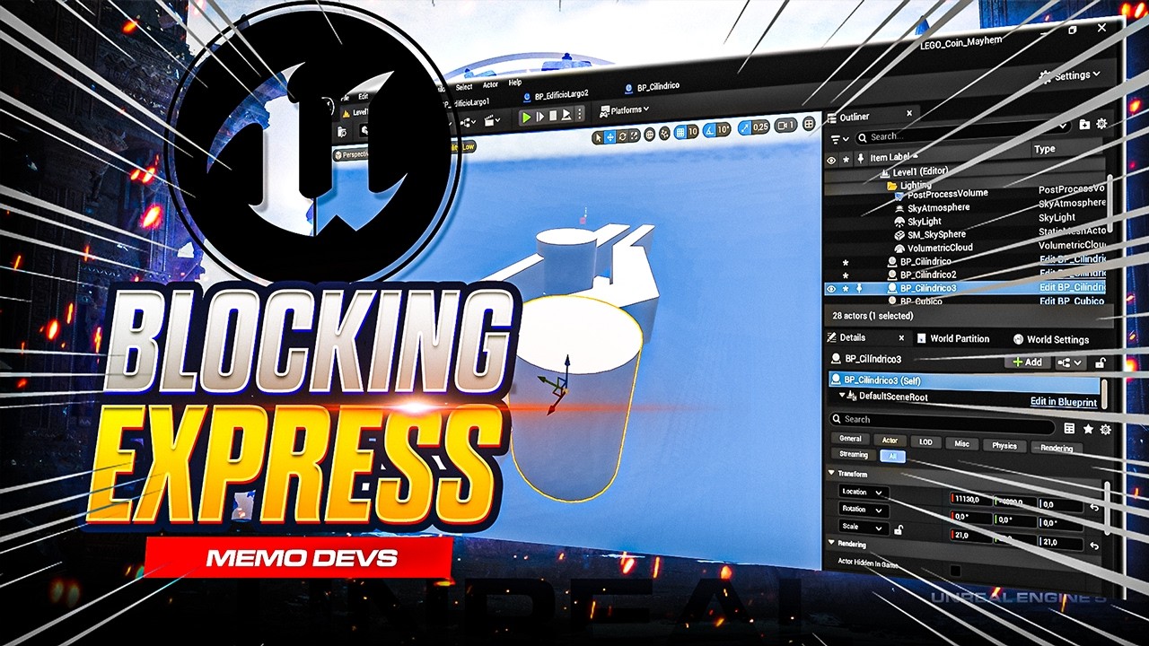 Cómo Hacer el Blocking de un Nivel en Unreal Engine 5.6: Making-of de Diseño de Niveles desde Cero