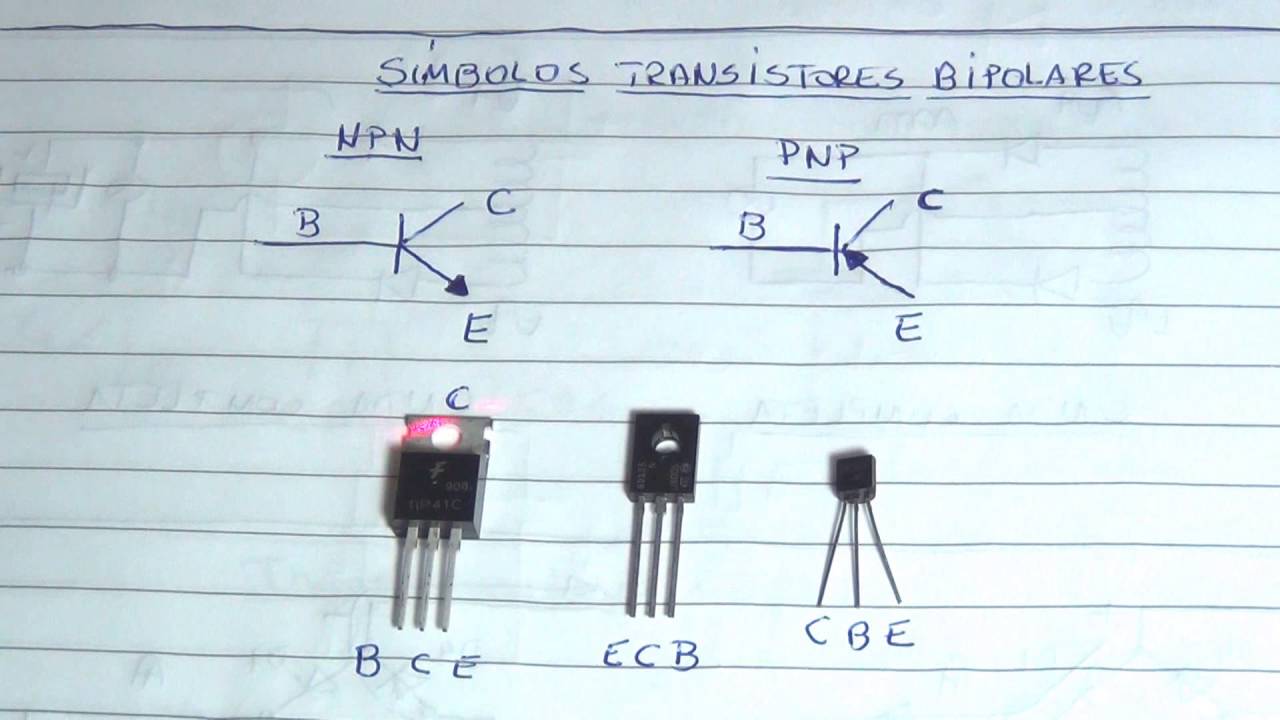 054 Símbolos e tipos de transistores