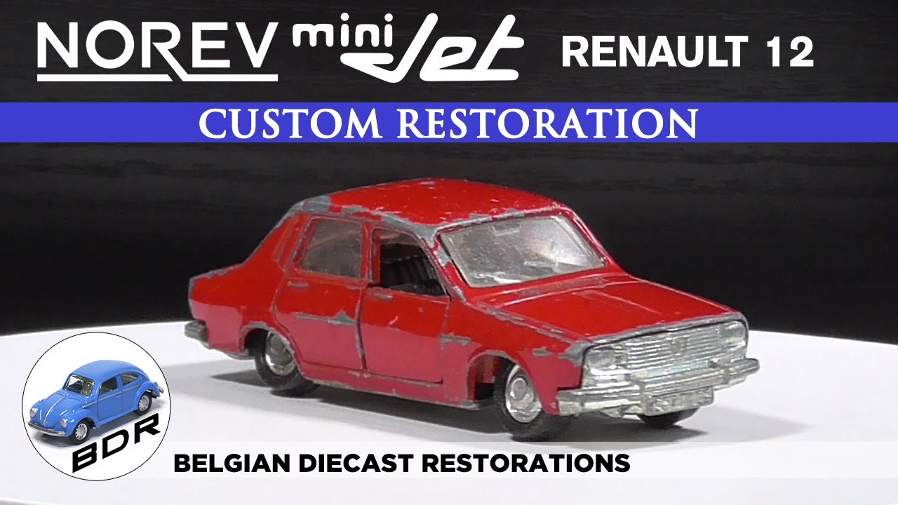 Norev MiniJet 805 Renault 12 Code 3 Diecast Restoration