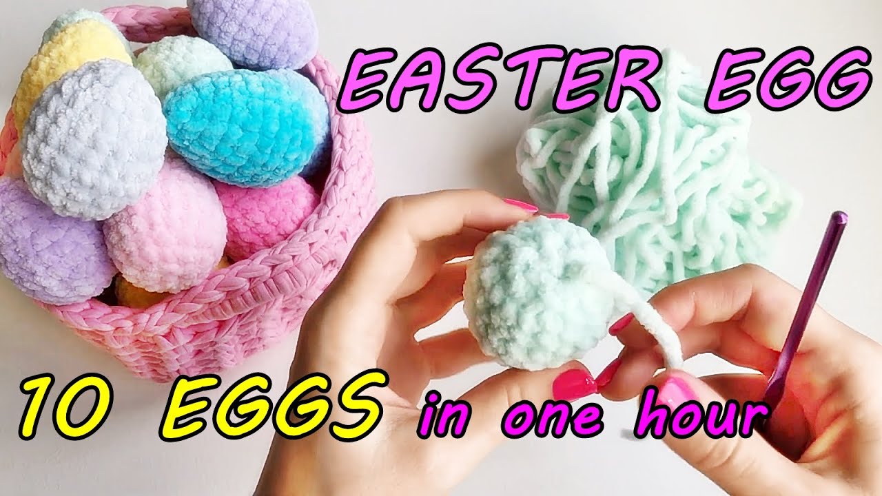 10 eggs per hour / Crochet EGG / How to crochet EASTER EGG / EGG video tutorail / Amigurumi Egg