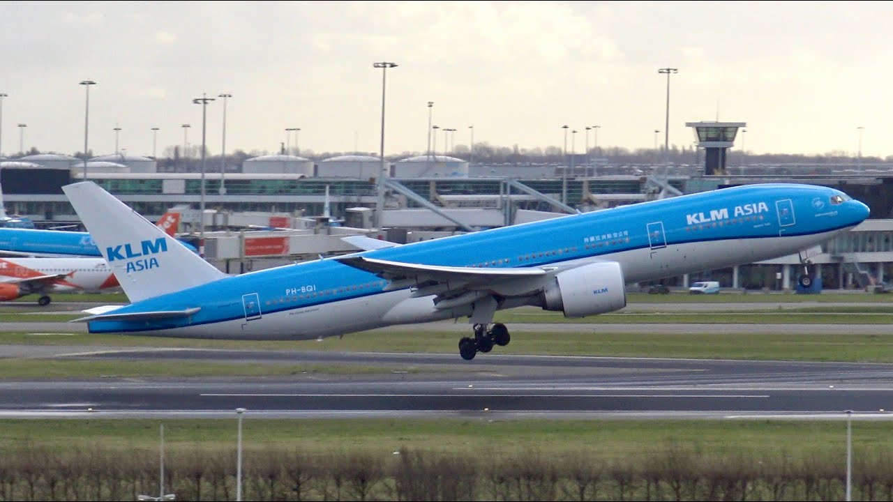 [4K] Windy Spotting Day at Amsterdam Airport Schiphol | B747, B767, B777, B787, A330 & More