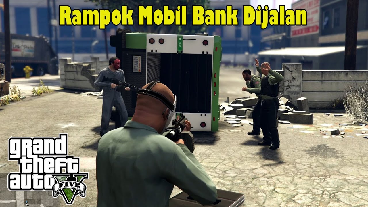 Merampok Mobil Bank Dikepung Ratusan Polisi! GTA 5 Story Mode #21