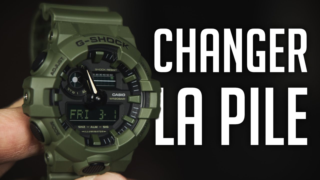 Comment Changer la Pile d’une Montre Casio G-Shock