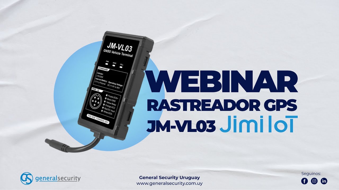 WEBINAR: Rastreador GPS JM-VL03 Jimi IoT