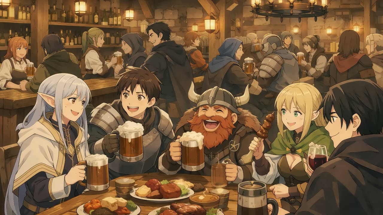 Fantasy Tavern Music for Relaxing & Study 🍺✨ Relaxing at the Tavern 🕯️