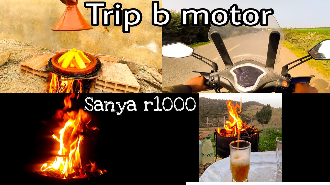 #sanya r1000 vlog trip b motor sanya r1000 طحنا بالموطور