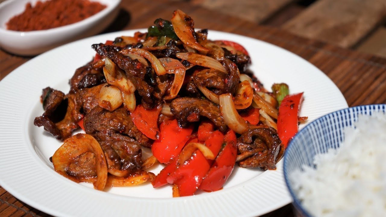 Stir Fry Sate Beef - Chinese Style - Morgane Recipes