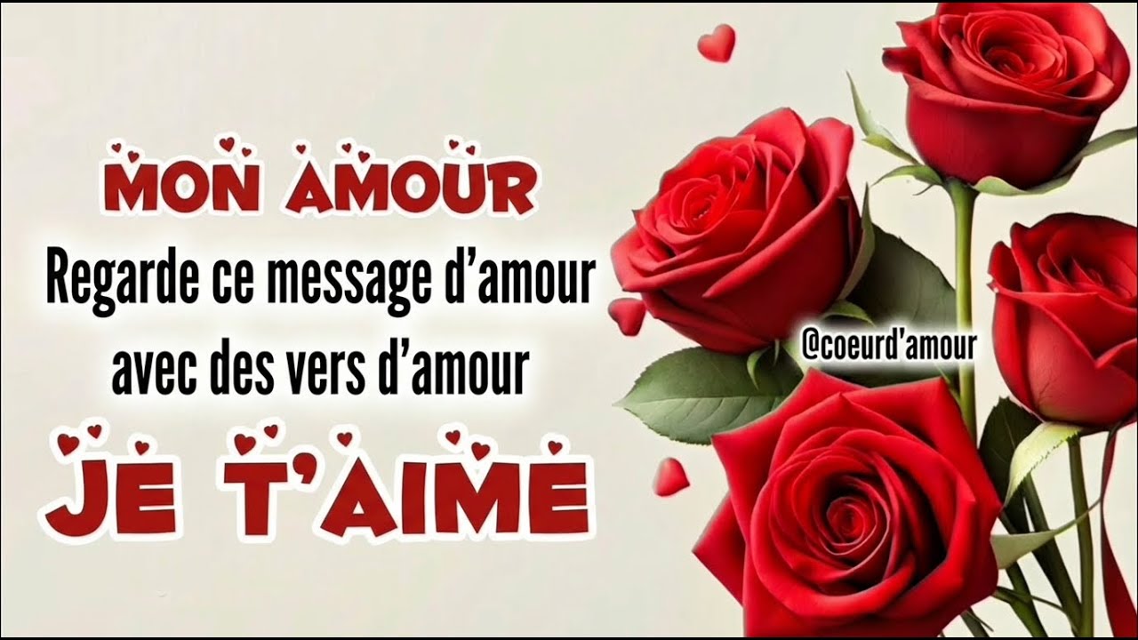 Je t’aime énormément – message romantique avec des vers d’amour pour toi