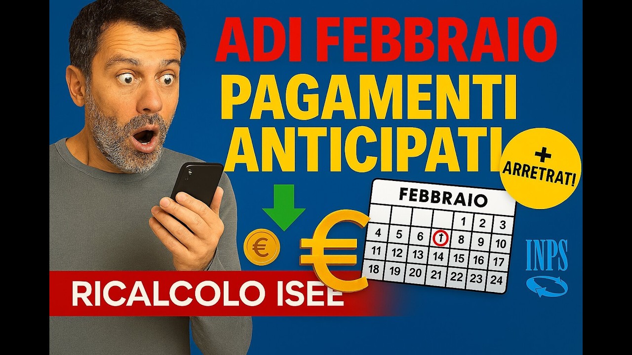 ASSEGNO DI INCLUSIONE  FEBBRAIO: Pagamenti in ANTICIPO + Arretrati in arrivo e Nuovo ISEE