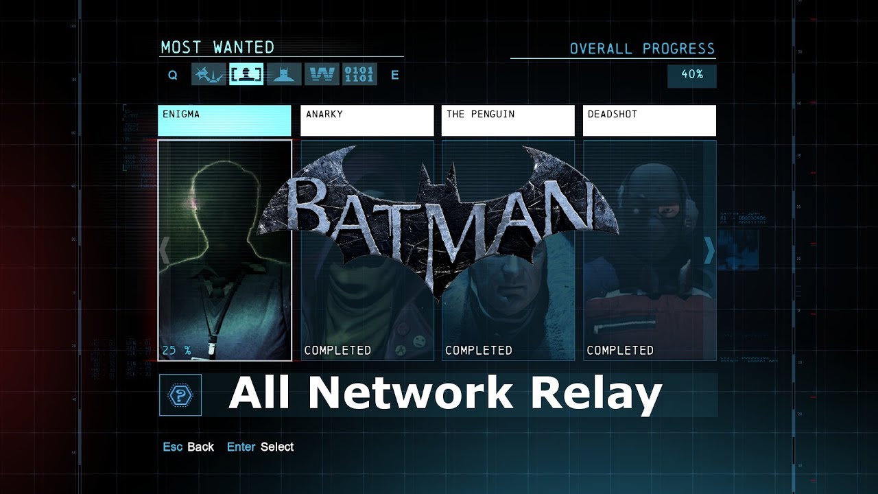 Batman Arkham Origins - All Network Relay