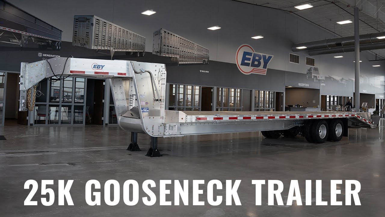Eby 25K Gooseneck Aluminum Equipment Trailer