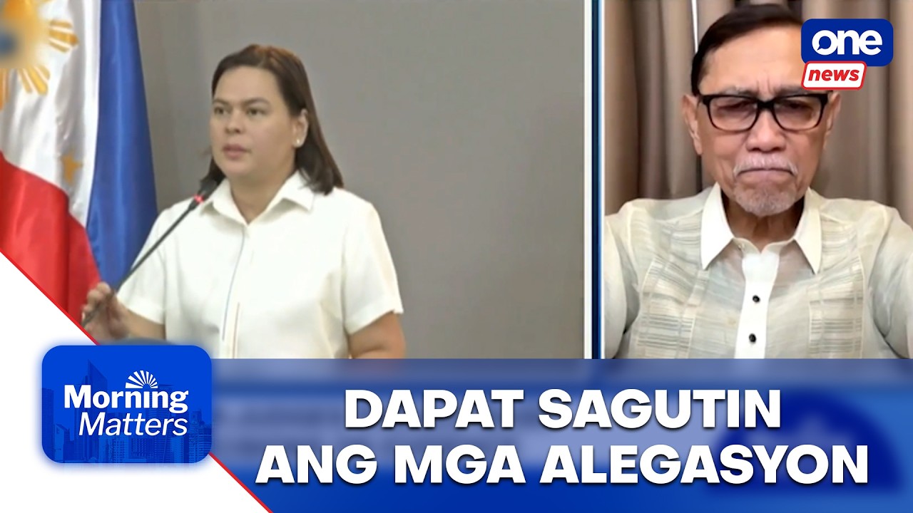 Abante: VP Sara should answer allegations in impeachment case | Morning Matters 