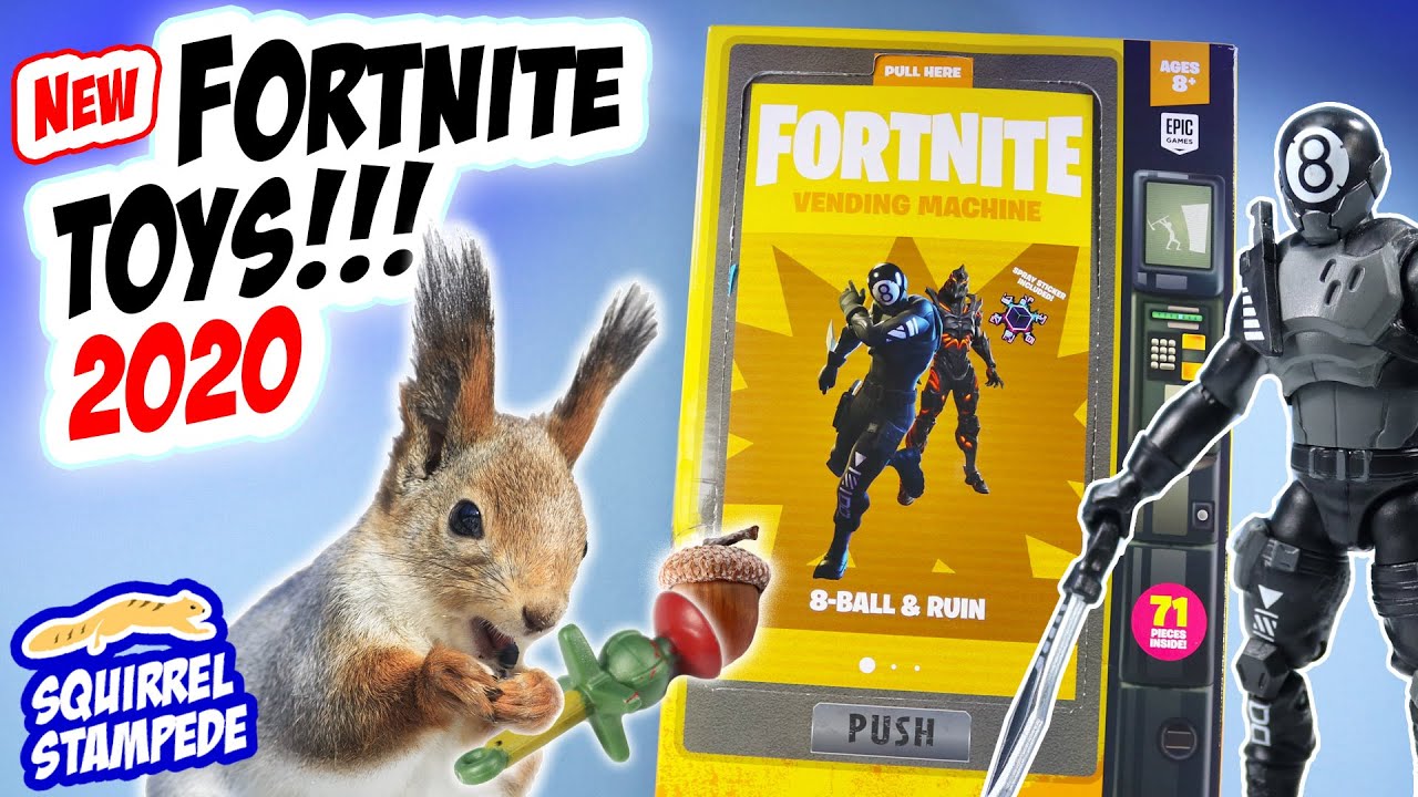 Fortnite Vending Machine 8-Ball & Ruin Action Figures Review 2020!