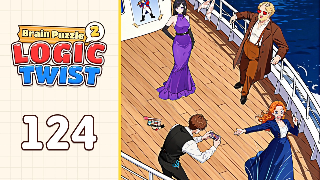 Brain Puzzle 2: Logic Twist Level 124 Titanic | Complete Walkthrough & Solutions! 🚢