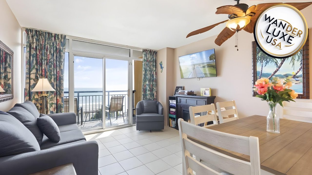 Oceanfront Sunny Condo w Pool in Atlantica Towers | Myrtle Beach (SC), United States | Hotel Review⭐