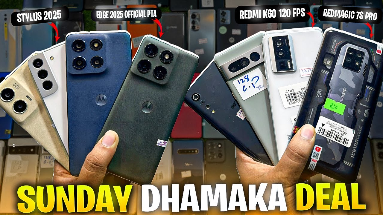 Sunday Deal 📱New Arrivals Rs 6,000 PTA🔥Pubg 120FPS Phones in Stock ⚡️Motorola,Redmagic,Redmi,Samsung