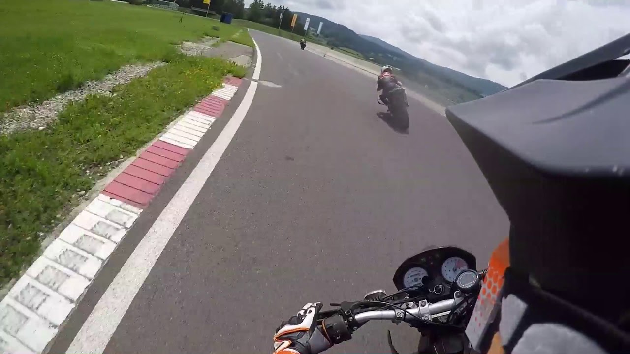 Supermoto Track Day: KTM 640 Duke 2 @ Lignières, Switzerland - Turn 2