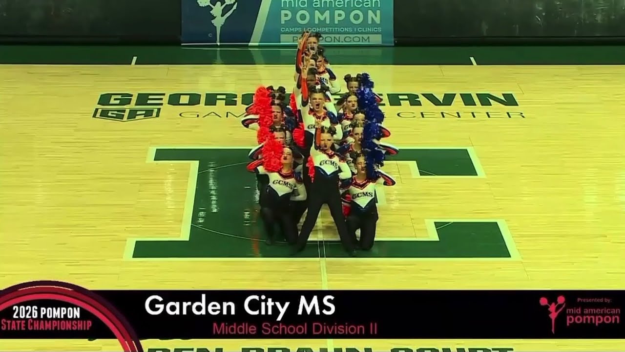 Garden City Middle School - States 2026 - Mid American Pompon - 2nd Place - Ozzy Tribute 