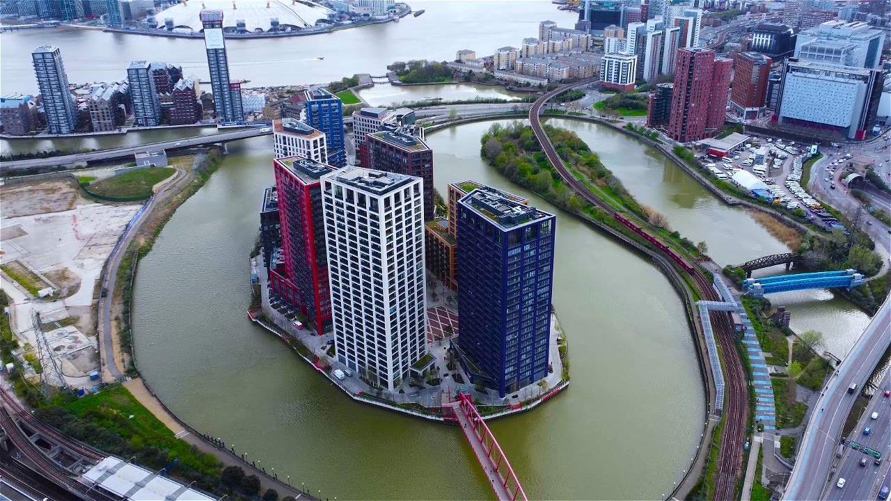 [4K] London Flight | Bow Creek City Island