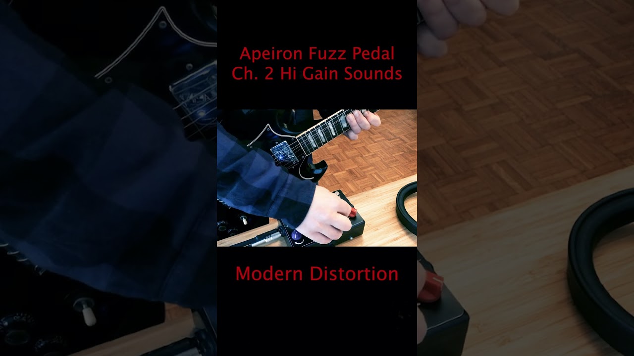 Apeiron Fuzz Pedal Ch2 Overview Hi Gain Sounds #apeironfuzzpedal #technoirmusic #guitar #ratinpedals