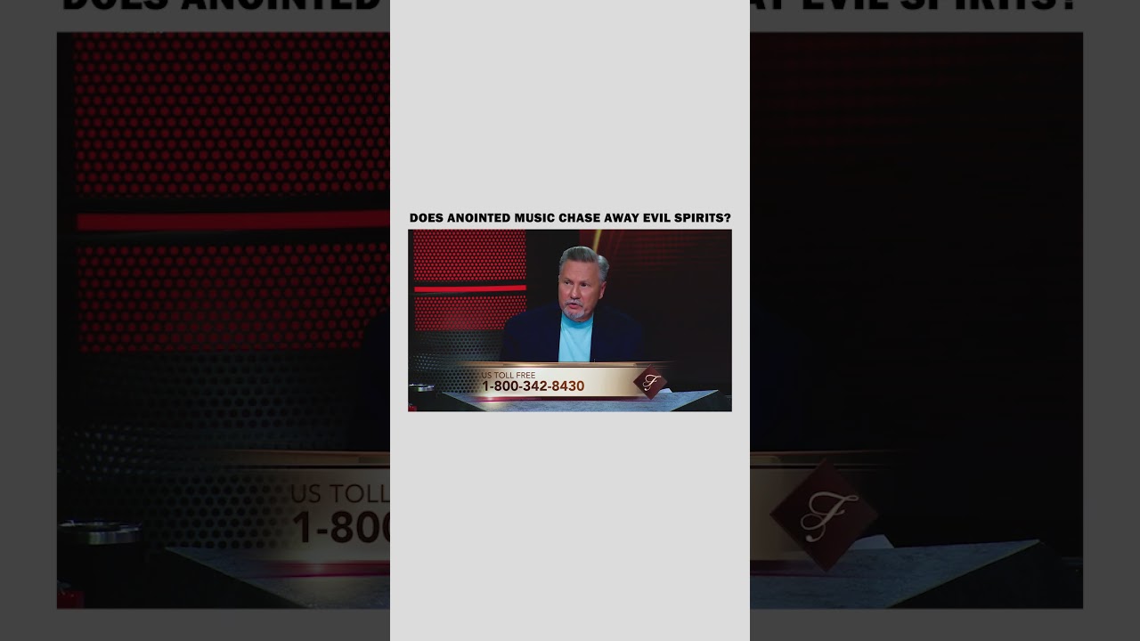 Does anointed music chase away evil spirits?