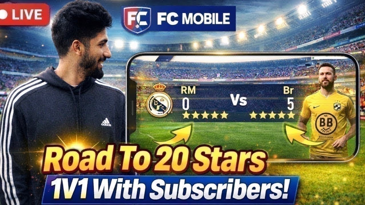 FC mobile Road to 20 stars ,Friendly matches with subscribers   #shorts #fc mobile #live