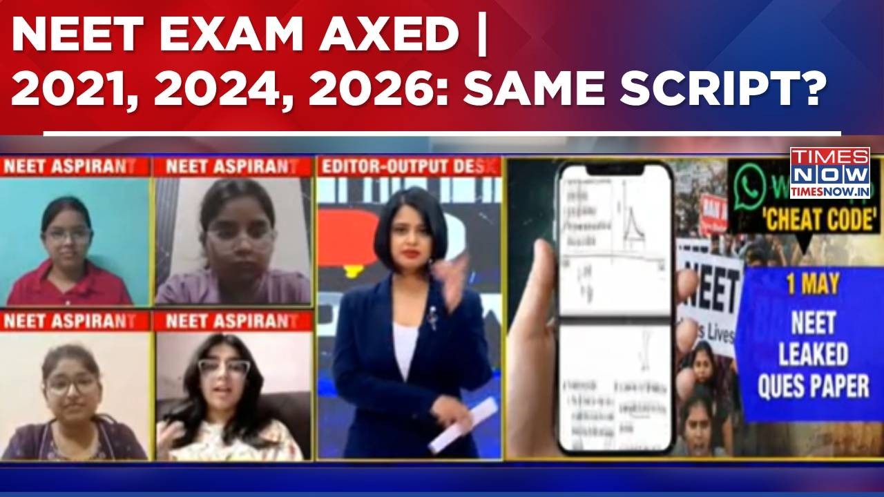 NTA 'Fails' NEET Test, Again! Paper Leaked & Exam Axed; 2021, 2024, 2026: Same Script? Decoding Now