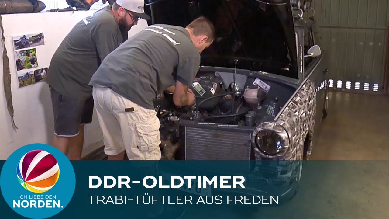 Trabi-Fans schrauben an alten DDR Oldtimern