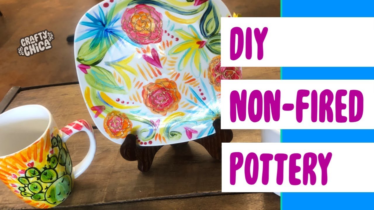 DIY Painted Pottery Without a Kiln