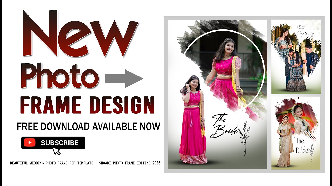 FREE PSD PHOTO FRAME  NEW DESIGN 2026