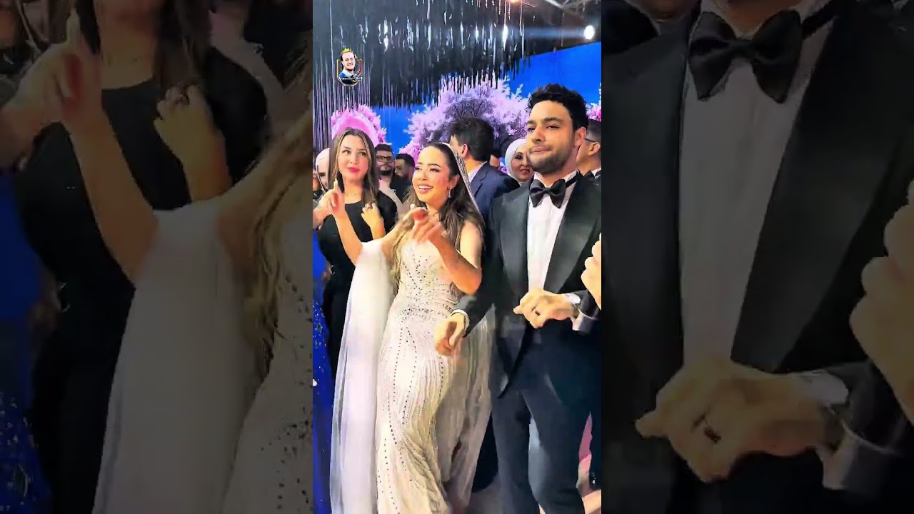 اخت ملكه العائلة، النجم #رامي_صبري يمازح العريس النجم #احمد_جمال بحفل زفافه