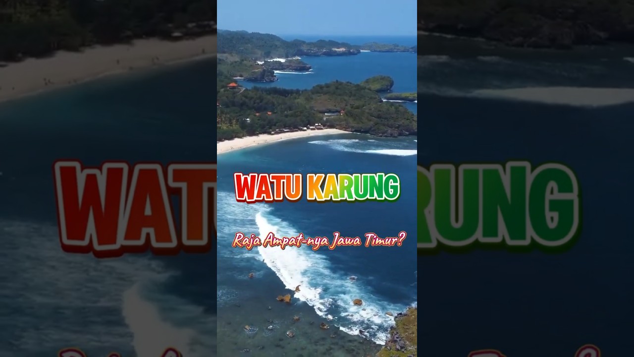 Raja Ampat-nya Jawa Timur? Pantai Watu Karung #jalanjalan #wisatapantai #faktamenarik