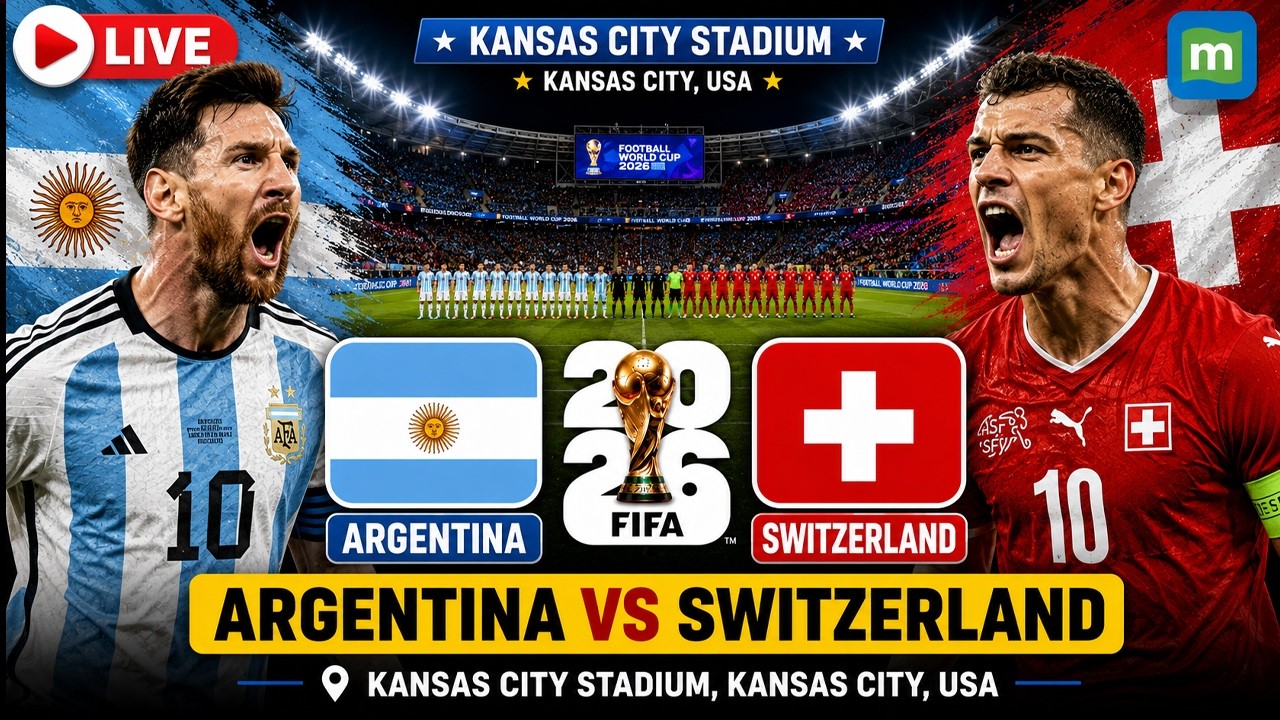 Argentina vs Switzerland LIVE | World Cup 2026 Quarter Final | Lionel Messi in Action | ARG v SUI