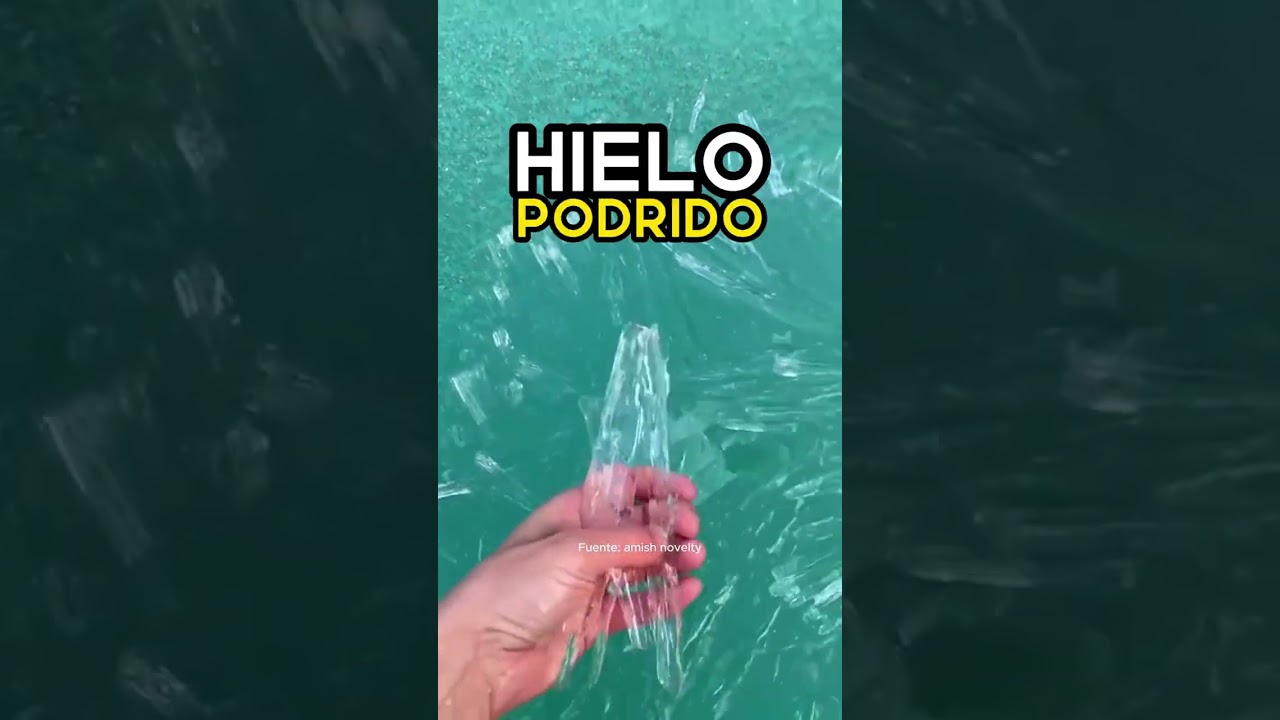 El misterioso HIELO PODRIDO 🧊 #ciencia #hielo #curiosidades&nbsp;#vandalrandom