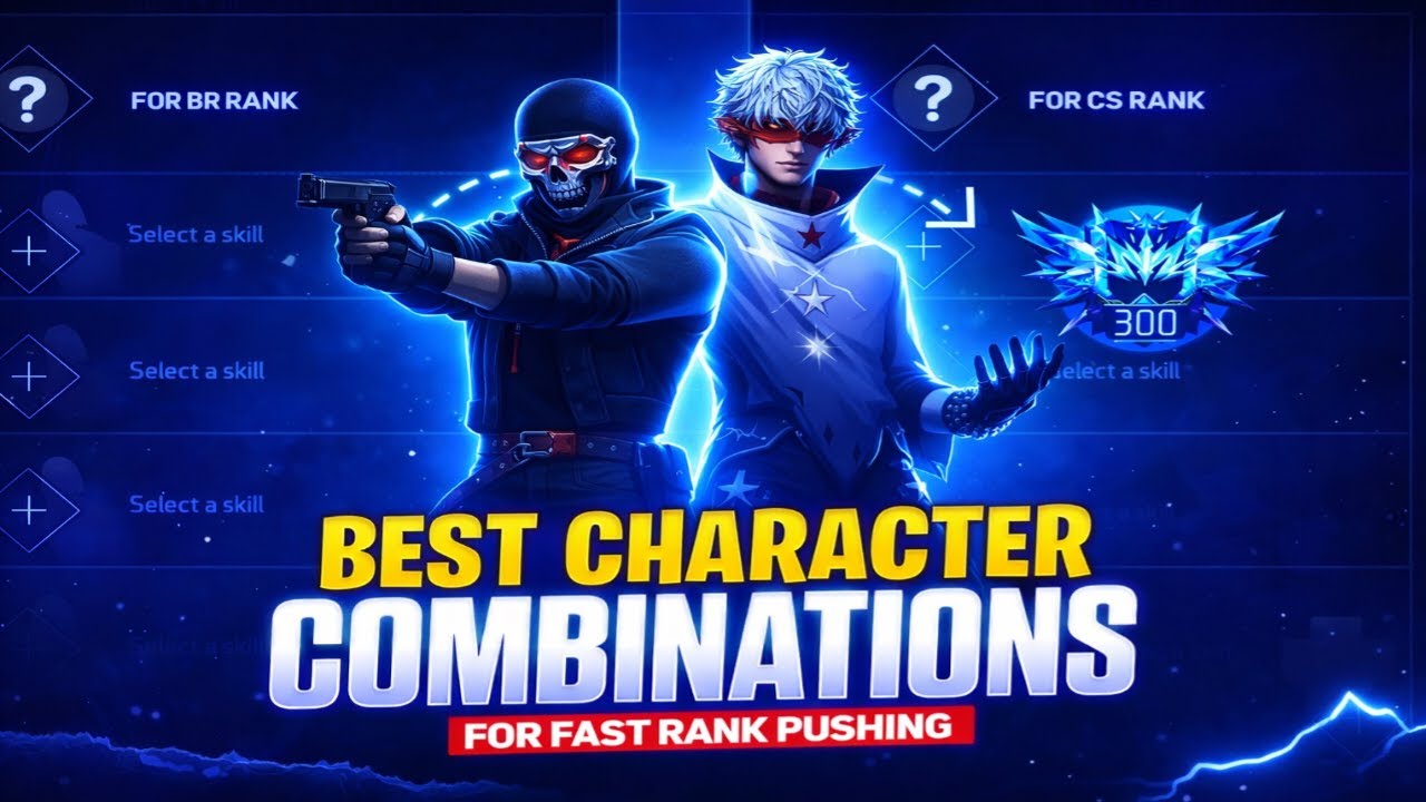 BR rank & CS rank Best Skill Combination | Best Character Skill for Br rank | BR rank & CS rank