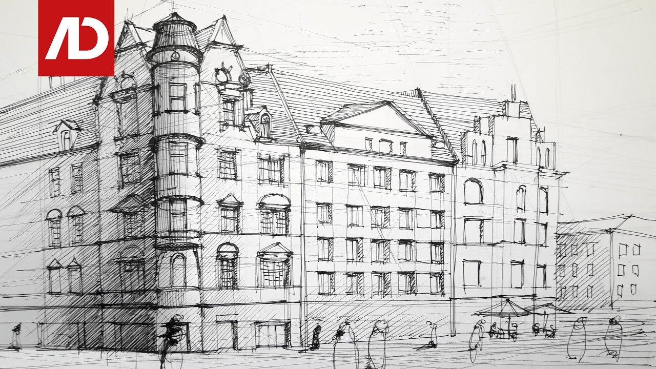 Drawing Tenement House | Daily Architecture Sketches #15