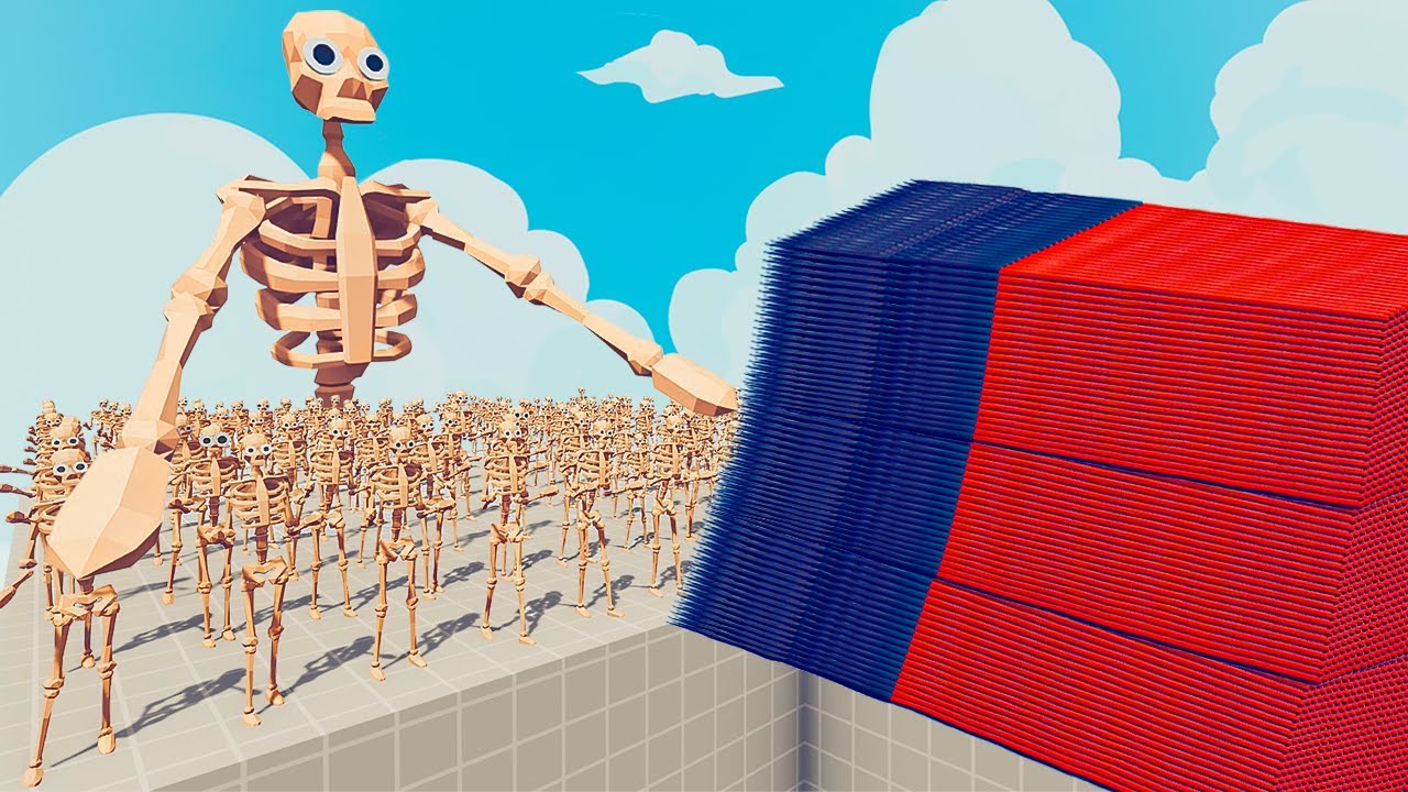 200x SKELETON + 1x GIANT vs EVERY GOD - Totally Accurate Battle Simulator TABS