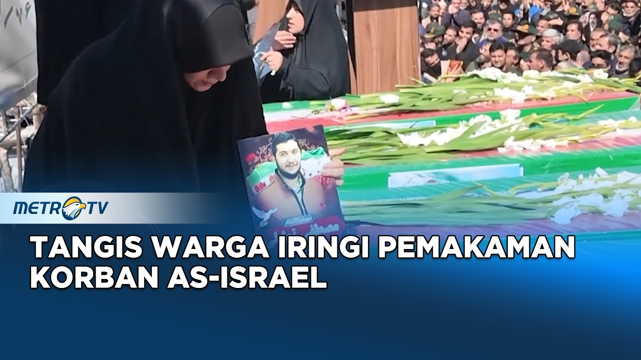 Warga Iran Gelar Pemakaman Korban Serangan AS-Israel