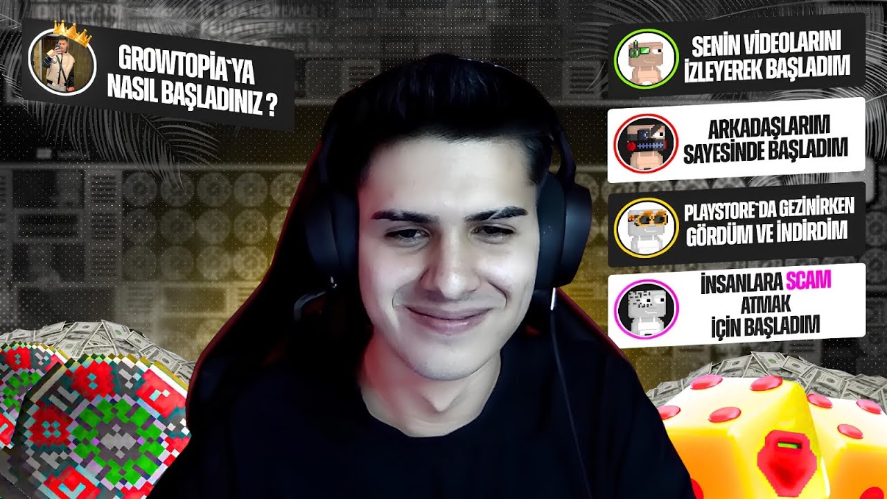 &Ouml;d&uuml;ll&uuml; İzleyicilerimin Başlama Hikayelerini Dinliyoruz!  @KaptanGT   ➤ growtopia casino