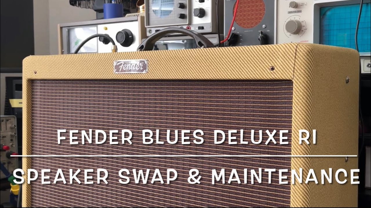 Fender Blues Deluxe RI || Speaker Swap & Maintenance  