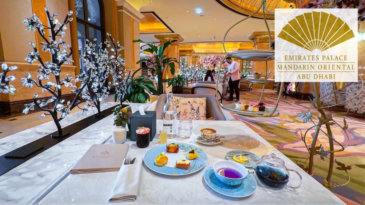Emirates Palace Afternoon Tea | UAE's iconic 7-star luxury hotel