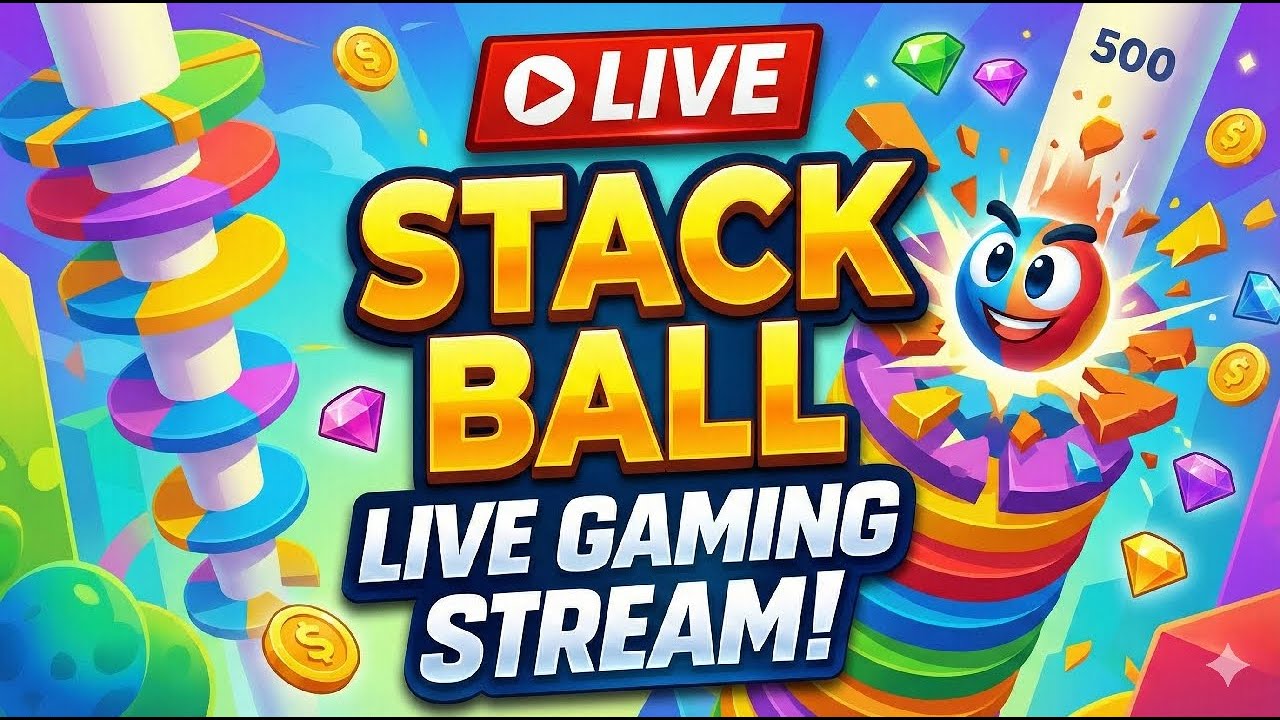STACK BALL LIVE 🔴 | Non-Stop Tower Smash 🔥 High Score Grinding | Live Gameplay | Stream 15