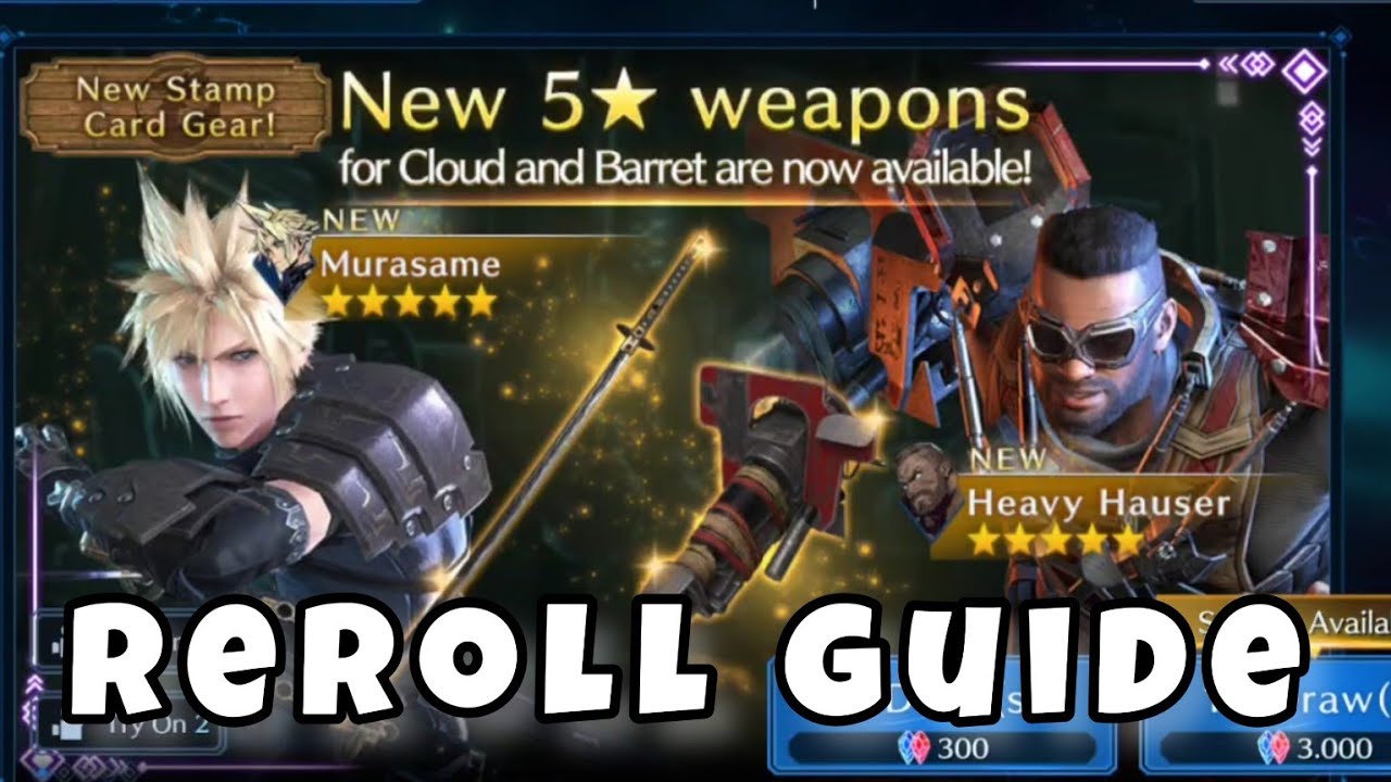 FAST REROLL GUIDE - Final Fantasy VII Ever Crisis