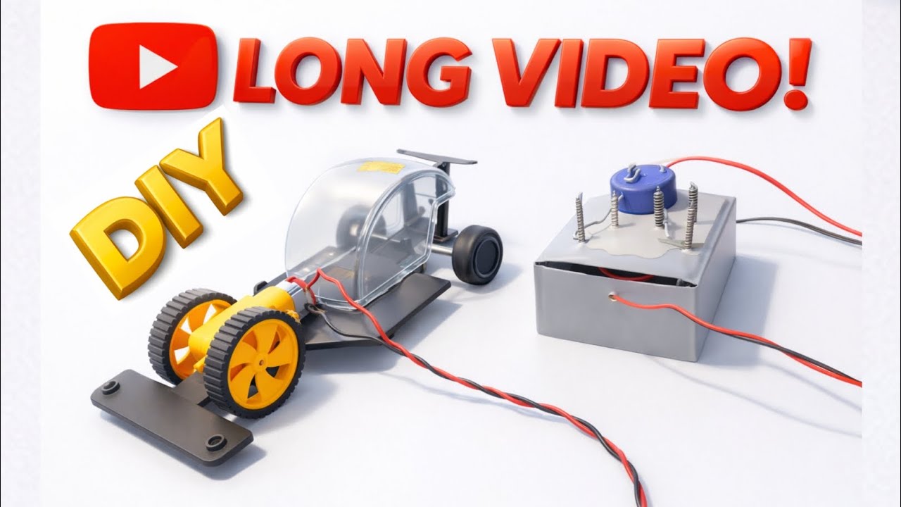 DIY Electric Car Project | Battery Se Chalne Wali Car | Home Made Science Experiment 😯