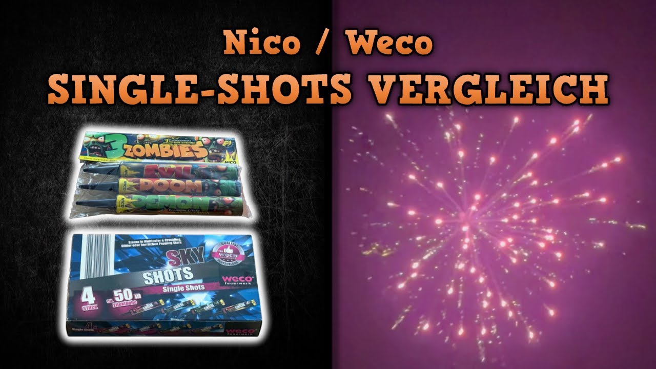 NICO 3 ZOMBIES & WECO SKY SHOTS | Single-Shots Vergleich [4K]